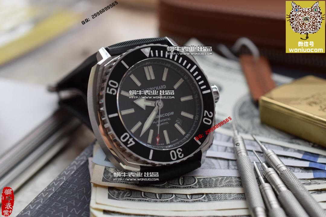 【实拍图鉴赏】1:1 top  Replica Watches 之尚维沙 Aquascope系列 60400-11D705-FK4A / JC03