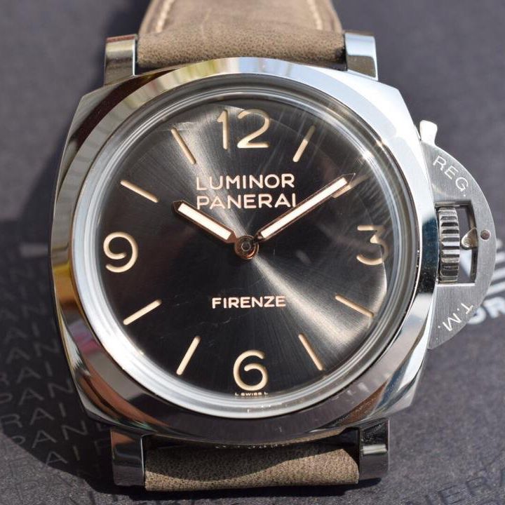 【实拍图鉴赏】SF Factory  High quality  Knockoff  Watches 之Panerai 灰面PAM00605男表
