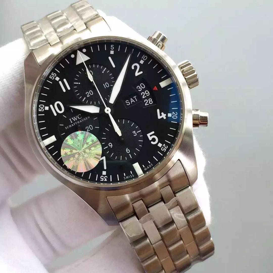 【V6 Factory  top 1:1 High quality  Knockoff  Watches 】 IWC 飞行员系列 IW377704 自动机械男士 Watches  / WG077