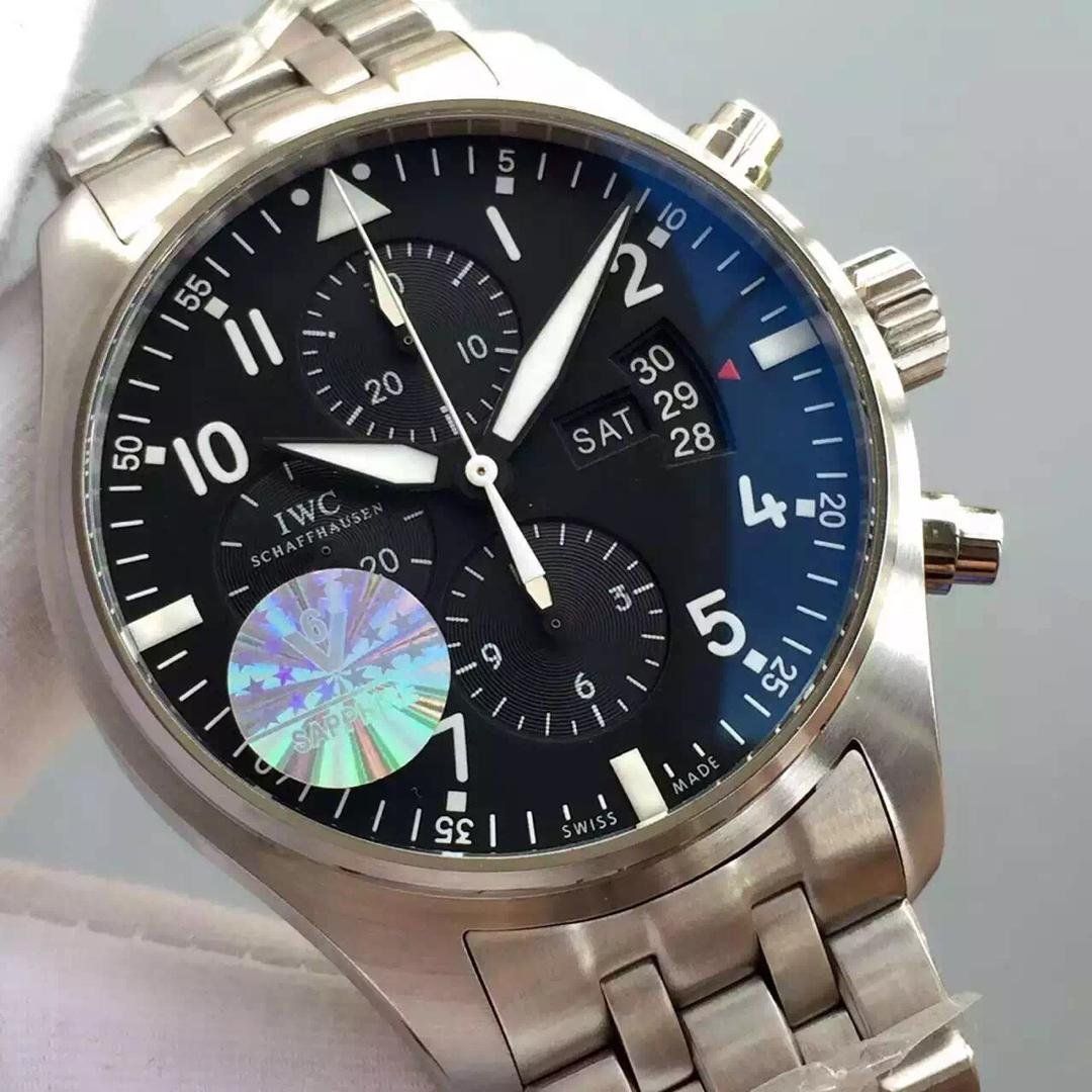 【V6 Factory  top 1:1 High quality  Knockoff  Watches 】 IWC 飞行员系列 IW377704 自动机械男士 Watches  / WG077
