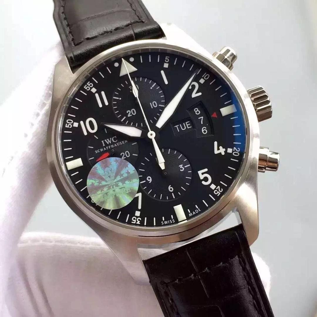 【V6 Factory  top 1:1 High quality  Knockoff  Watches 】 IWC 飞行员系列 IW377704 自动机械男士 Watches  / WG077