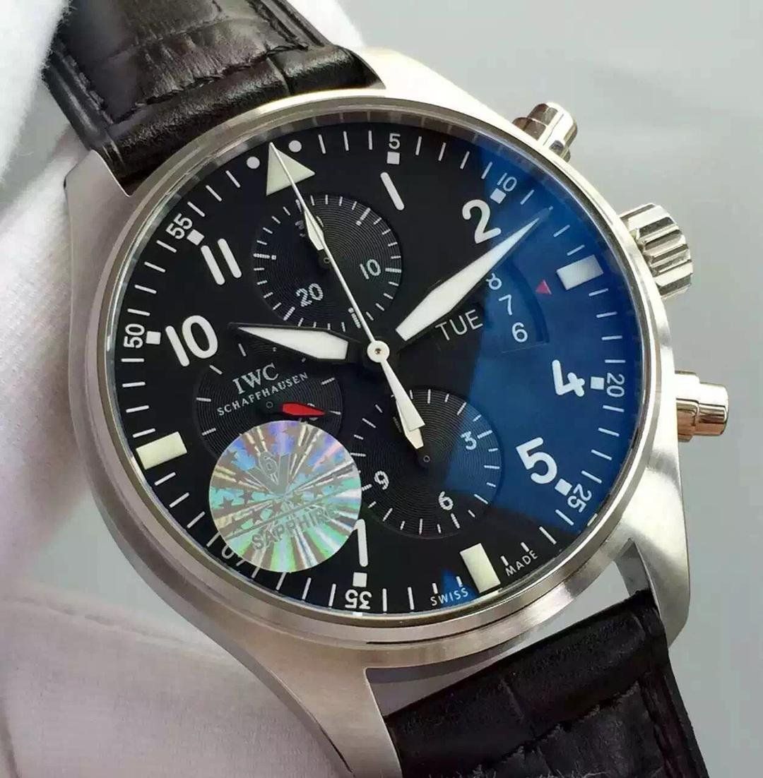 【V6 Factory  top 1:1 High quality  Knockoff  Watches 】 IWC 飞行员系列 IW377704 自动机械男士 Watches  / WG077