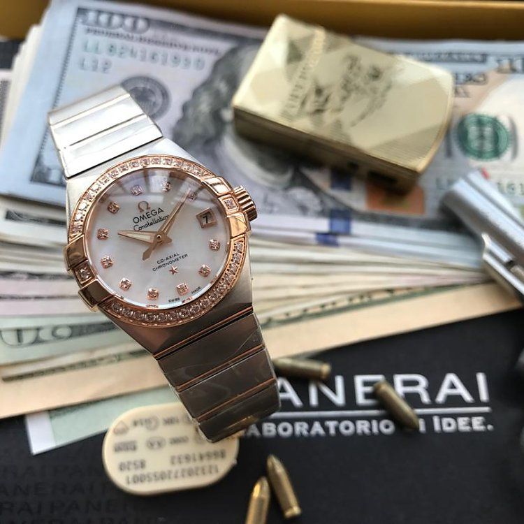 【实拍图鉴赏】HBBV6 Factory 1:1 High quality  Copy OMEGA Constellation 系列1297.75.00女表
