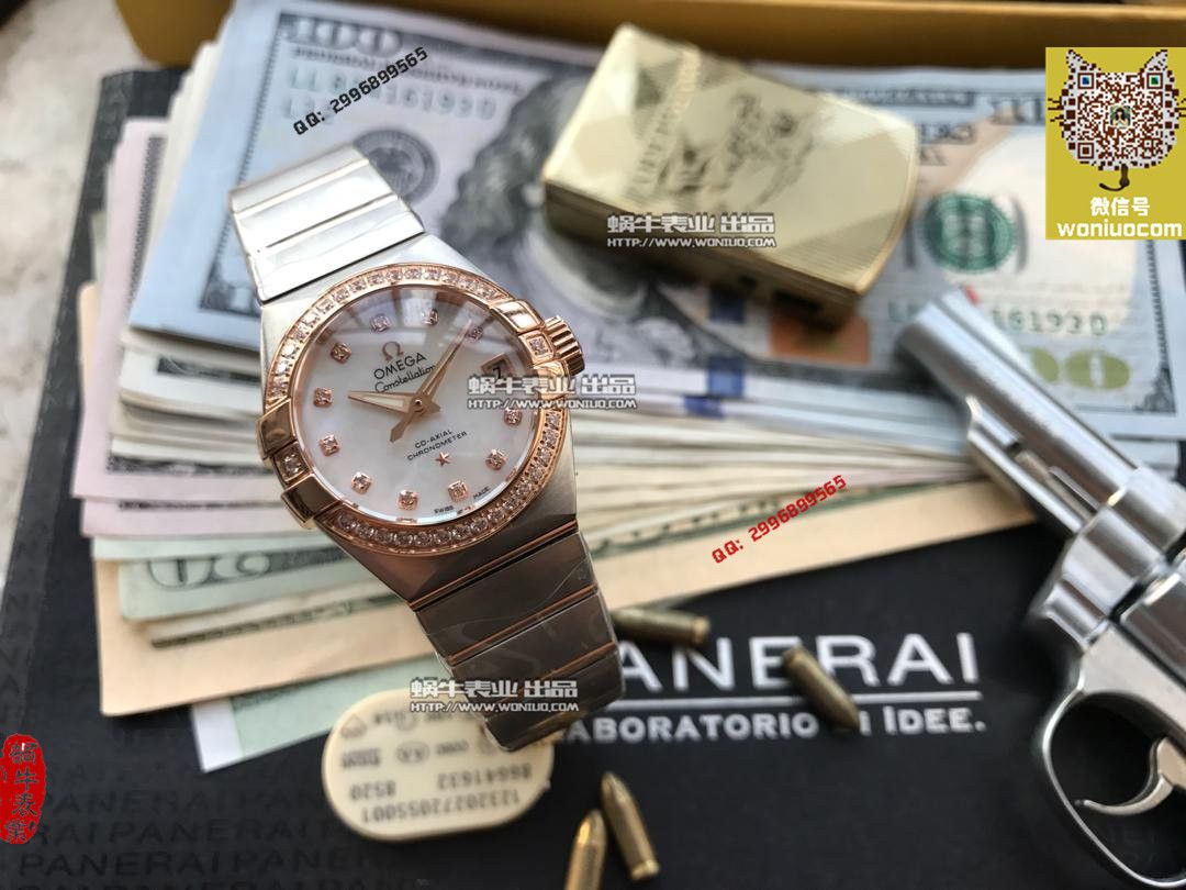 【实拍图鉴赏】HBBV6 Factory 1:1 High quality  Copy OMEGA Constellation 系列1297.75.00女表 / M226