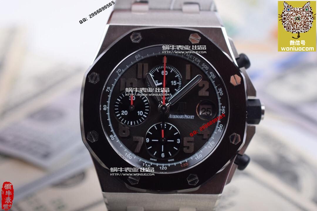 【实拍图鉴赏】JF Factory 1:1 Replica Copy  Watches 之Audemars Piguet AP皇家橡树离岸262191O.OO.D005CR.01男表 / JF AP 262191O