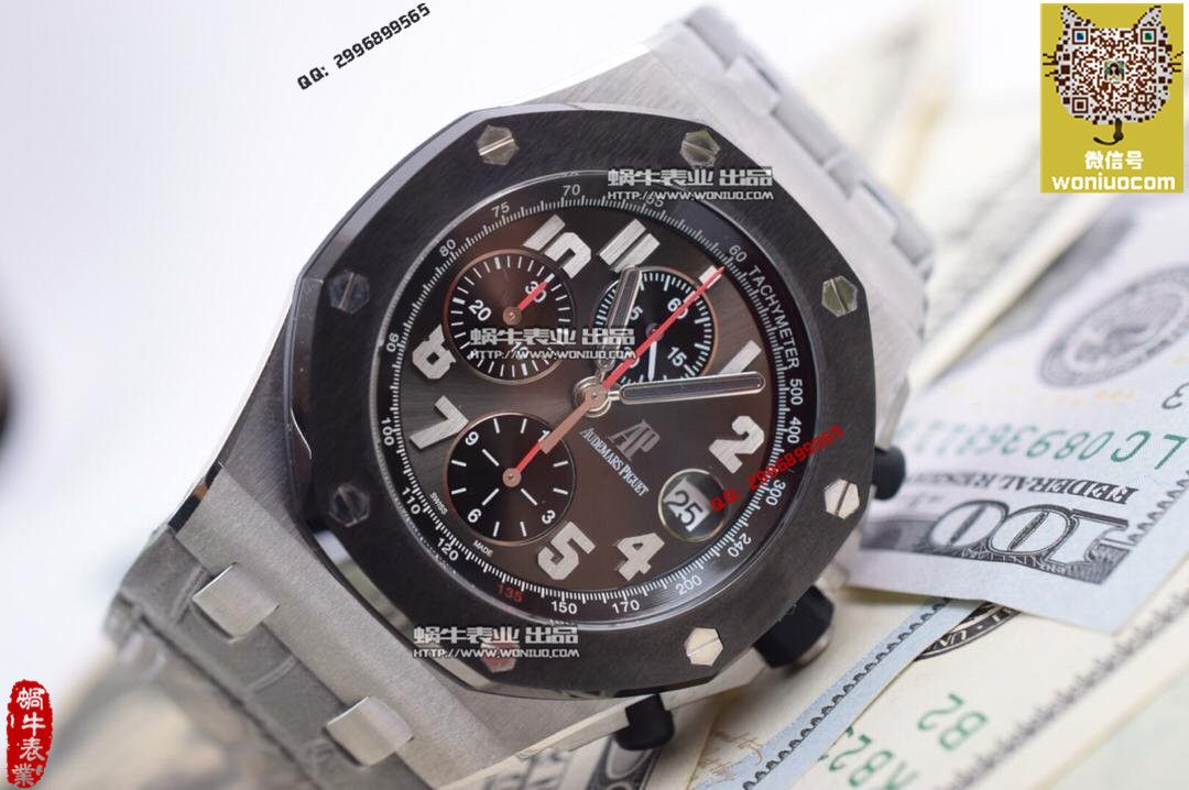 【实拍图鉴赏】JF Factory 1:1 Replica Copy  Watches 之Audemars Piguet AP皇家橡树离岸262191O.OO.D005CR.01男表 / JF AP 262191O