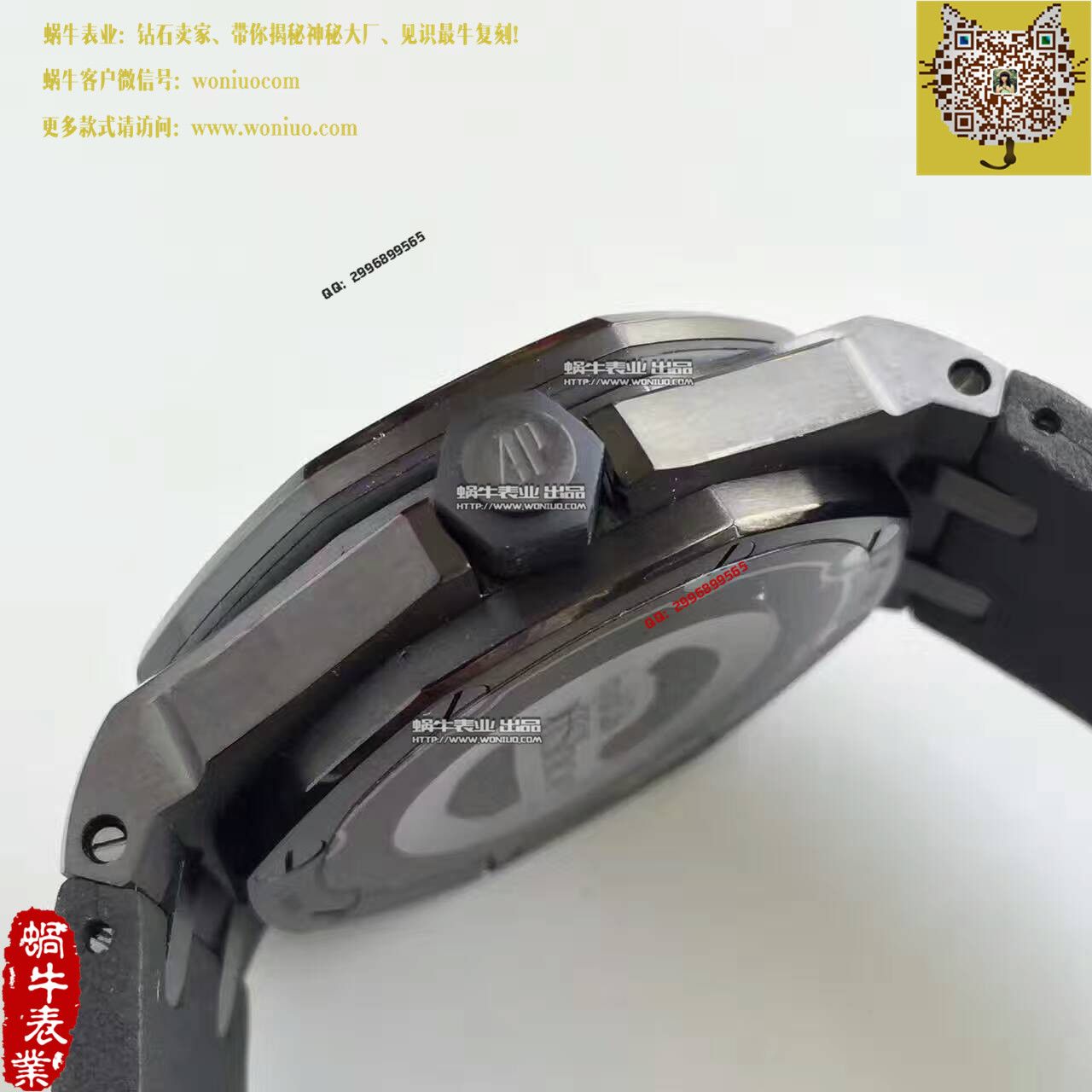 【JF Factory  Perfect  Replica Watches 】APAudemars Piguet 皇家橡树15703系列黑壳男表 / AP092