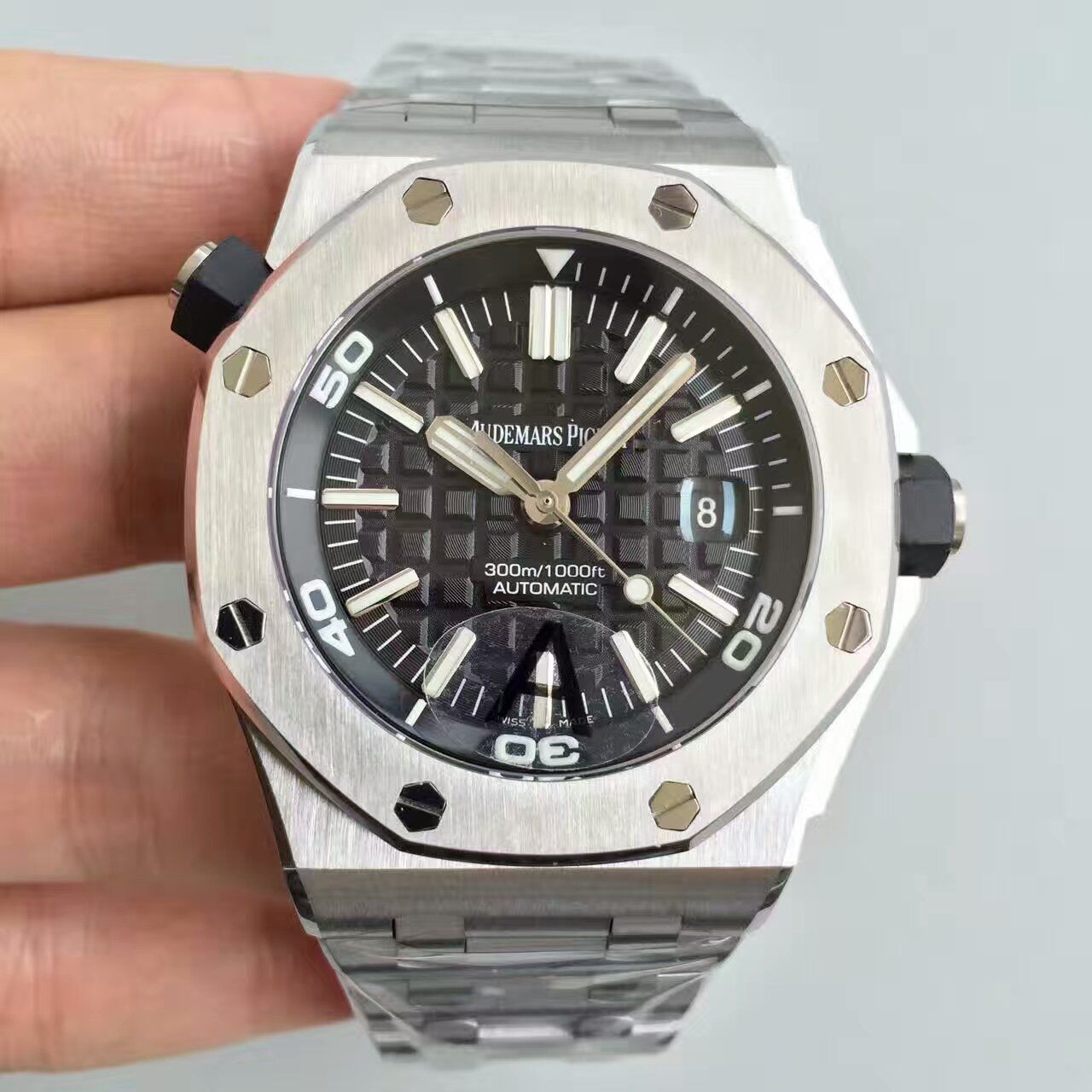 【JF Factory  Perfect  Knockoff  Watches 】APAudemars Piguet  Royal Oak Offshore 系列15710ST.OO.A002CA.01 wrist watches 《钢带款》 / AP031C