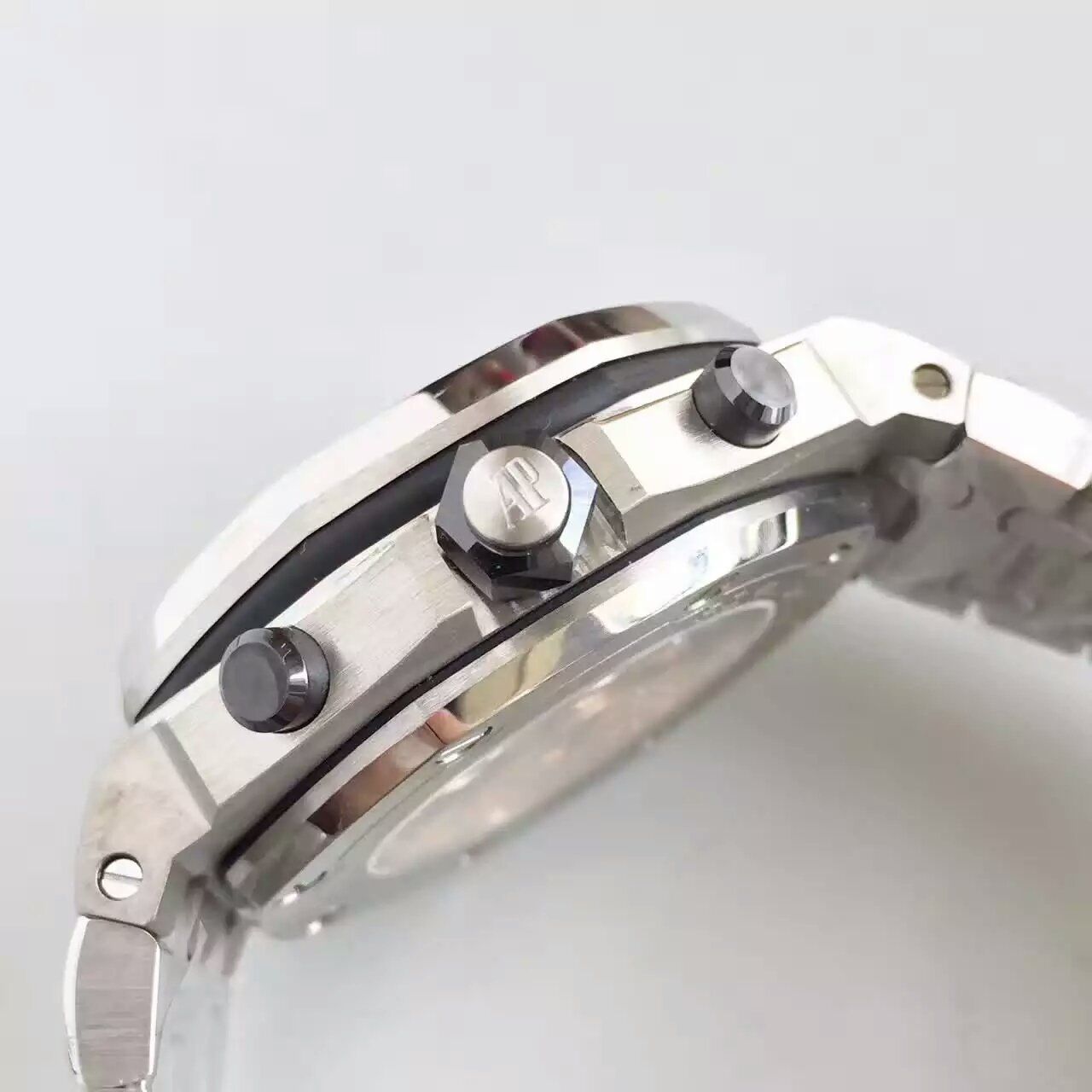 【JF Factory  High quality  Knockoff 】Audemars Piguet  Royal Oak Offshore 系列26470ST.OO.A027CA.01机械 wrist watches 《钢带》 / AP001.1