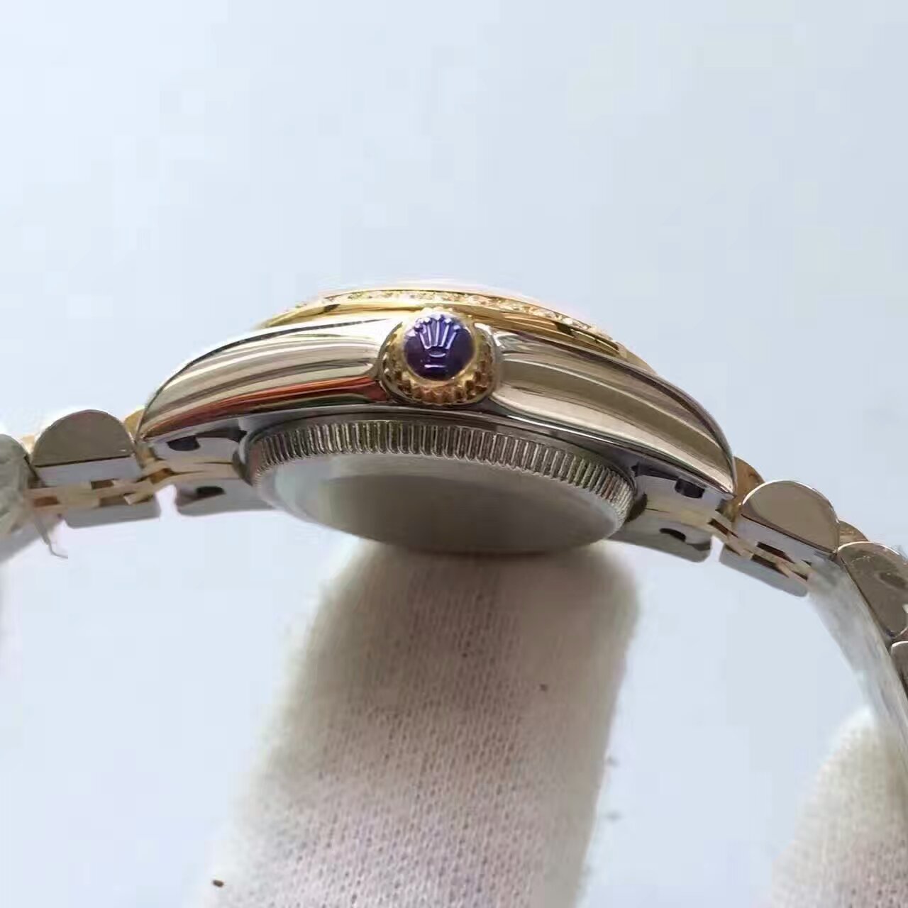 【台湾 Factory  top  Replica Copy  Watches 】 Rolex 女装  Datejust 系列279383RBR香槟色表盘女士 wrist watches  / R144