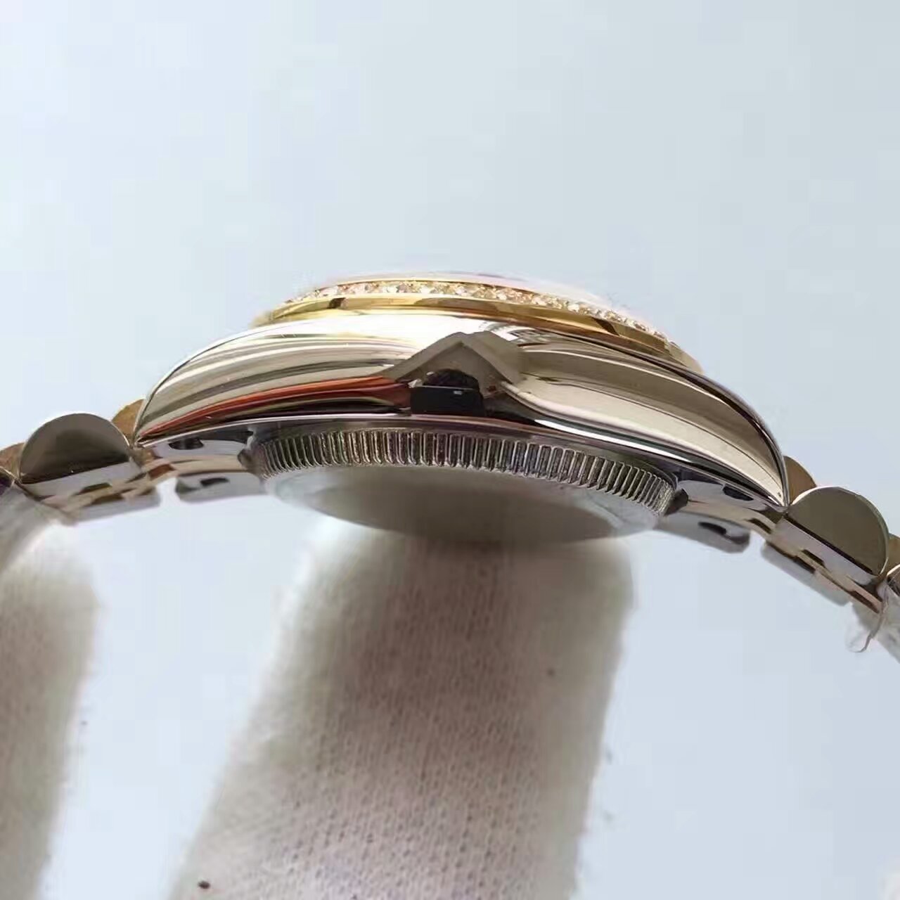 【台湾 Factory  top  Replica Copy  Watches 】 Rolex 女装  Datejust 系列279383RBR香槟色表盘女士 wrist watches  / R144