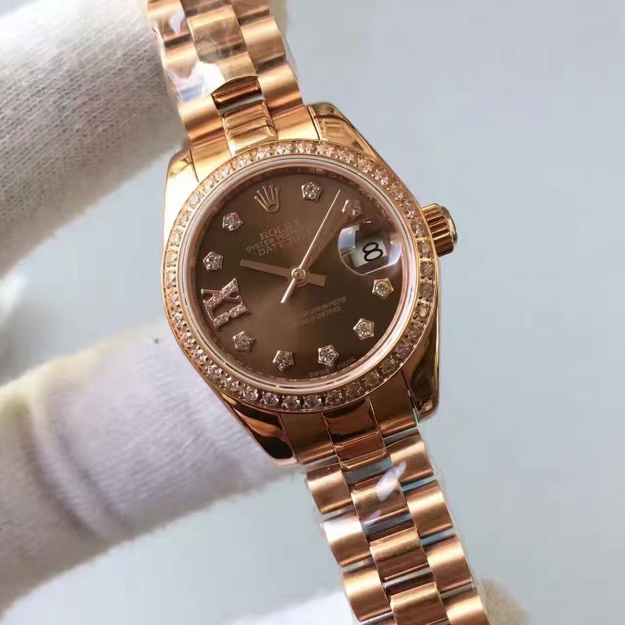 【台湾 Factory 1:1 Replica  Copy  Watches 】 Rolex 女装  Datejust 系列279135RBR-83345 wrist watches  / R145