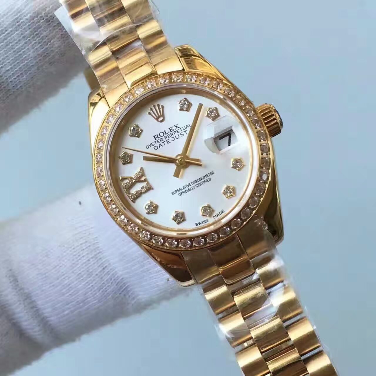 【台湾 Factory  Perfect  Replica Watches 】 Rolex 女装  Datejust 系列白色表盘女士 wrist watches  / R149