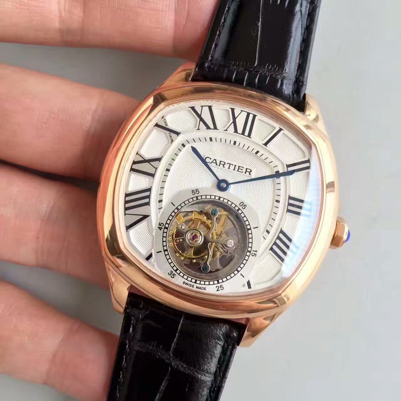 【TF Factory 1:1 Replica Watches 】 Cartier  DRIVE DE  Cartier  系列W4100013 Tourbillon 男表 / K082