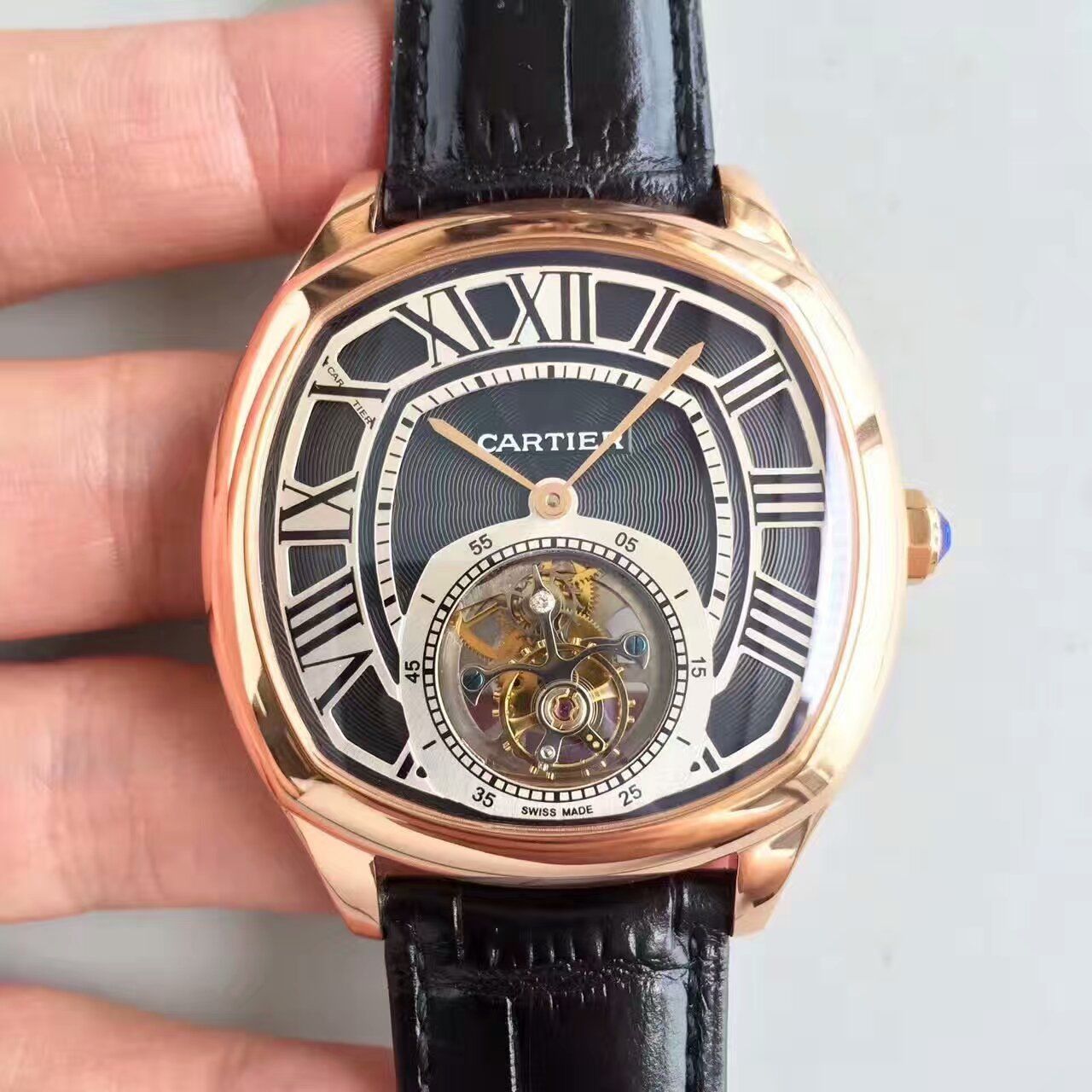 【TF Factory 1:1 Replica Watches 】 Cartier  DRIVE DE  Cartier  系列W4100013 Tourbillon 男表 / K082