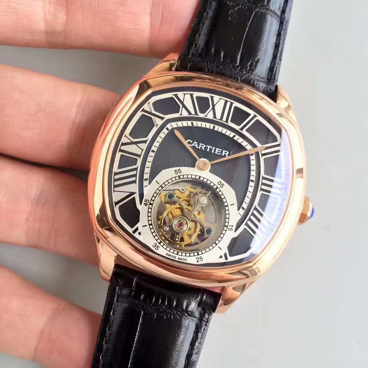 【TF Factory 1:1 Replica Watches 】 Cartier  DRIVE DE  Cartier  系列W4100013 Tourbillon 男表 / K082