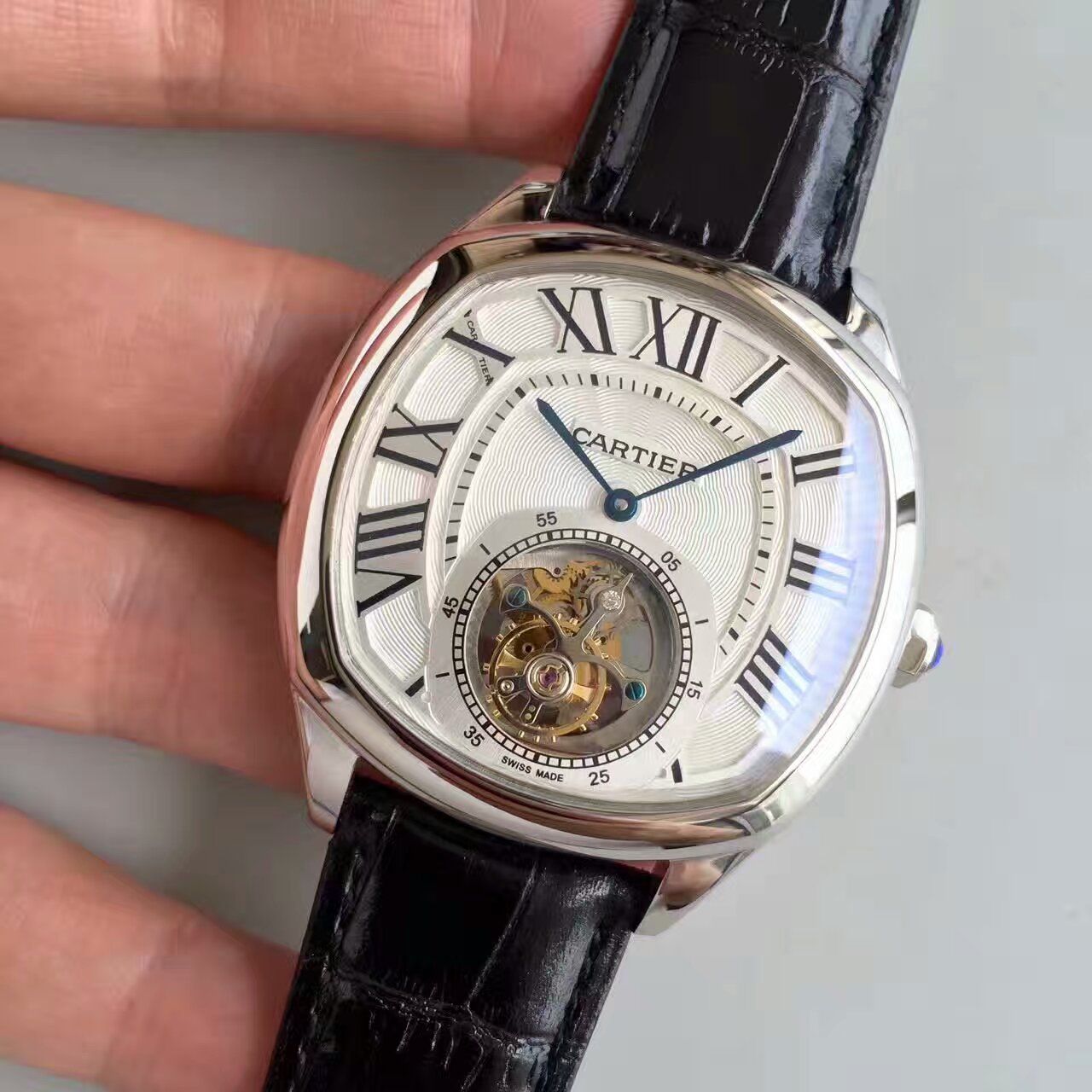 【TF Factory 1:1 Replica Watches 】 Cartier  DRIVE DE  Cartier  系列W4100013 Tourbillon 男表 / K082