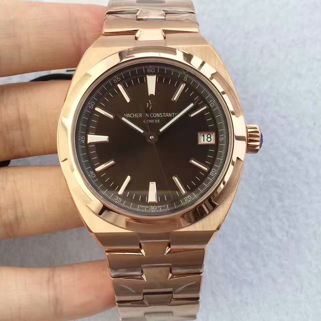 【8F Perfect  Replica Copy  Watches 】Vacheron Constantin   Overseas 系列4500V/000R-B127 wrist watches  / JS177