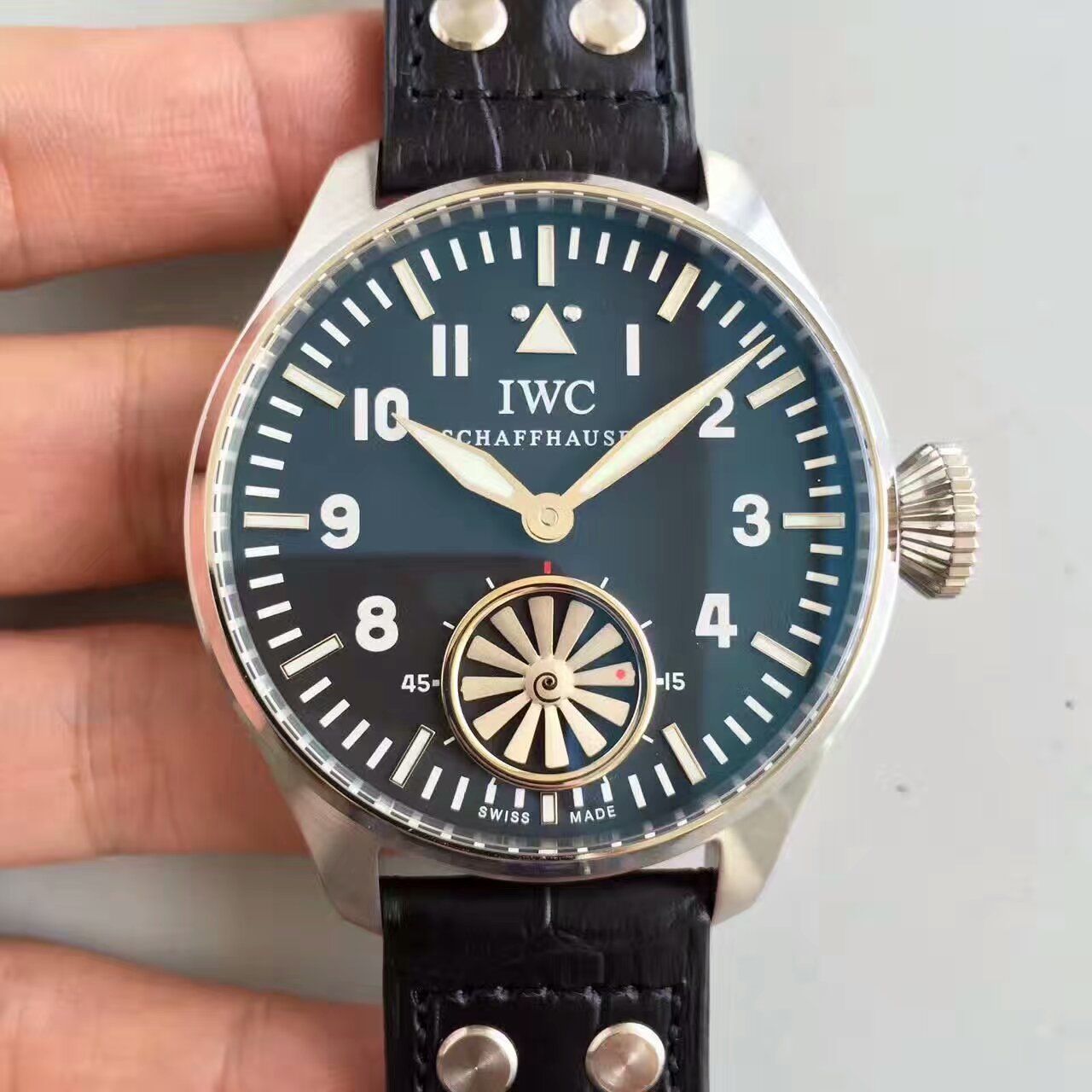 【KW Factory 1:1 Replica Watches 】 IWC 飞行员IW500301（俗称涡轮大飞） 最新终极升级版 / WG109 