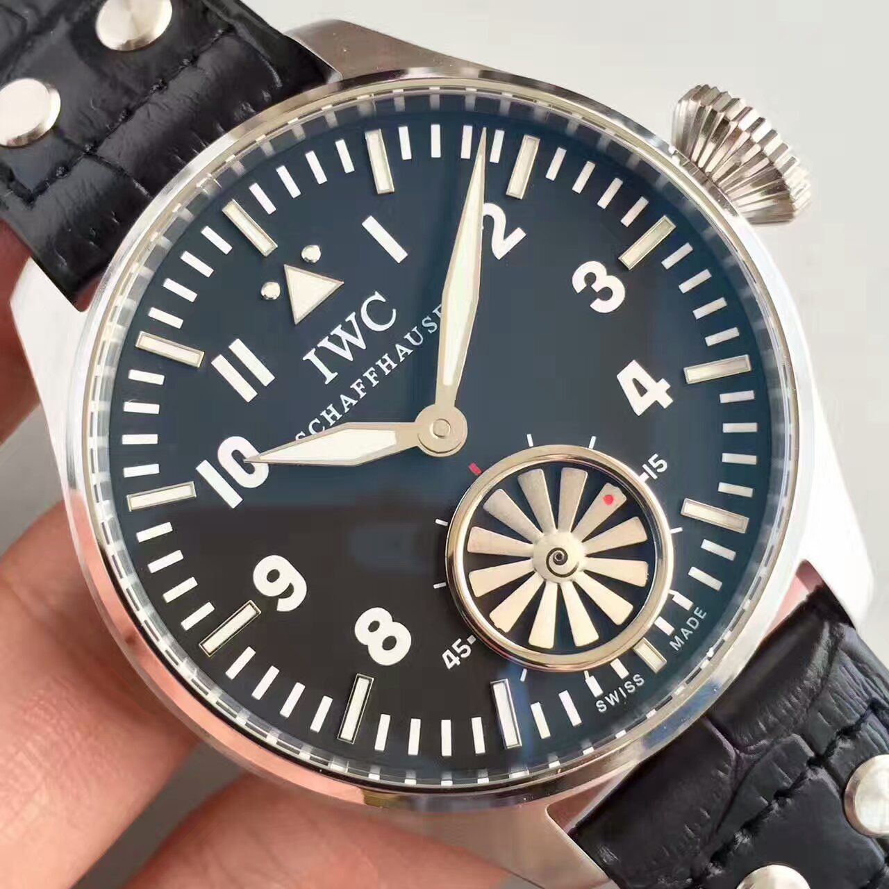 【KW Factory 1:1 Replica Watches 】 IWC 飞行员IW500301（俗称涡轮大飞） 最新终极升级版 / WG109 