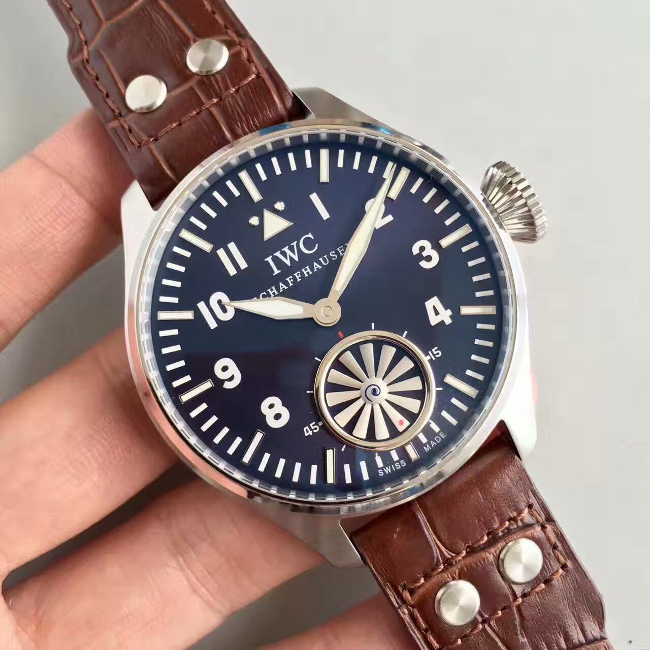 【KW Factory 1:1 Replica Watches 】 IWC 飞行员IW500301（俗称涡轮大飞） 最新终极升级版 / WG109 