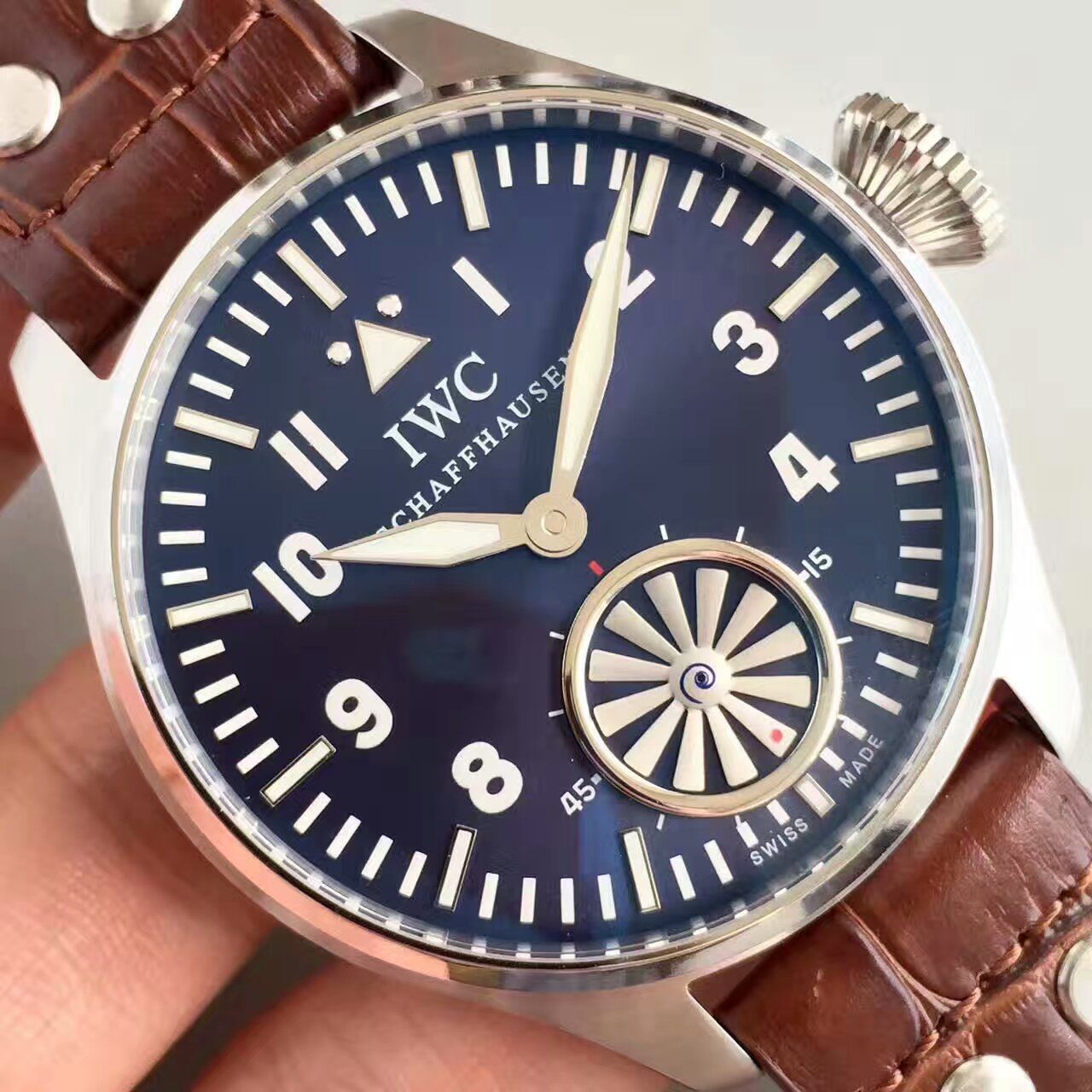 【KW Factory 1:1 Replica Watches 】 IWC 飞行员IW500301（俗称涡轮大飞） 最新终极升级版 / WG109 