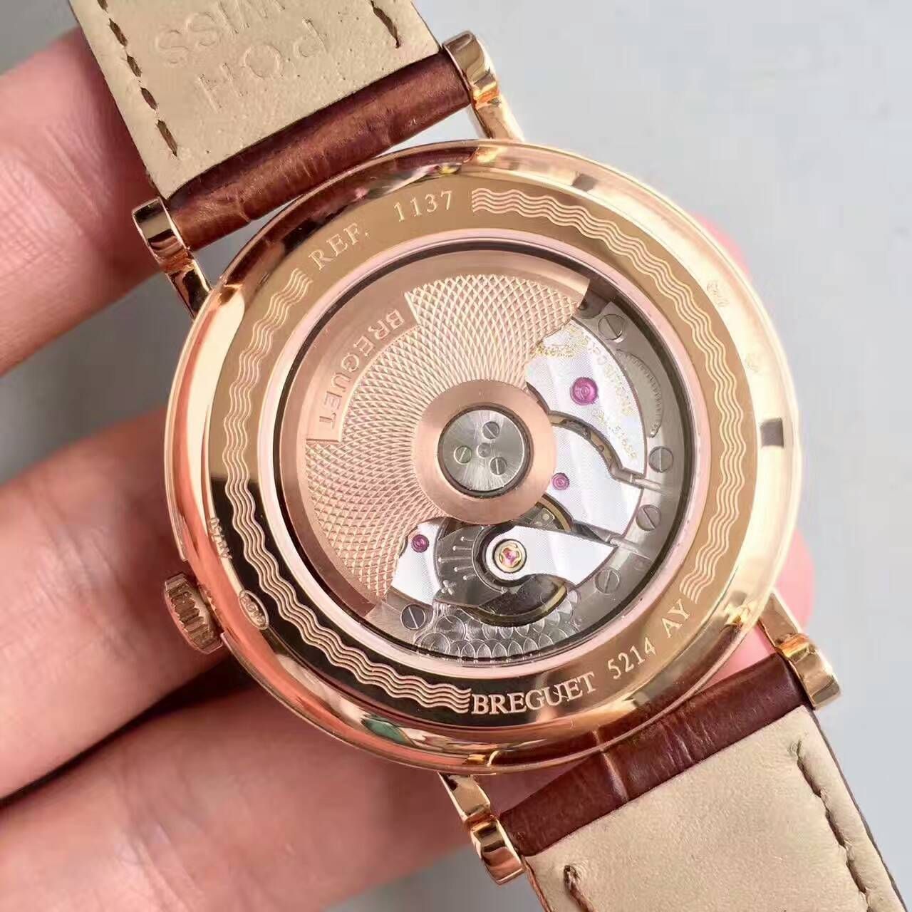 【VF Factory  Perfect  Replica Watches 】 Breguet 经典系列3137BR/11/986玫瑰金 wrist watches  / BZ029