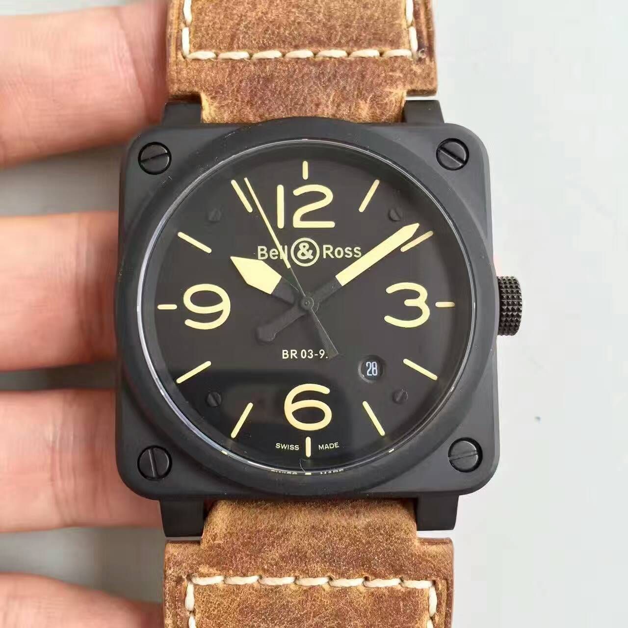【BR Factory  High quality 1:1 Copy  Watches 】 Bell & Ross AVIATION系列BR 03-92 HERITAGE wrist watches  / BL005