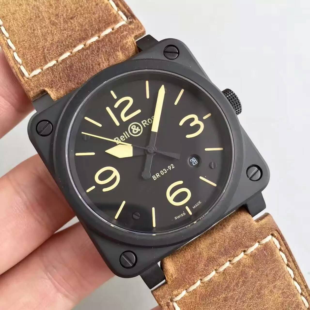 【BR Factory  High quality 1:1 Copy  Watches 】 Bell & Ross AVIATION系列BR 03-92 HERITAGE wrist watches  / BL005