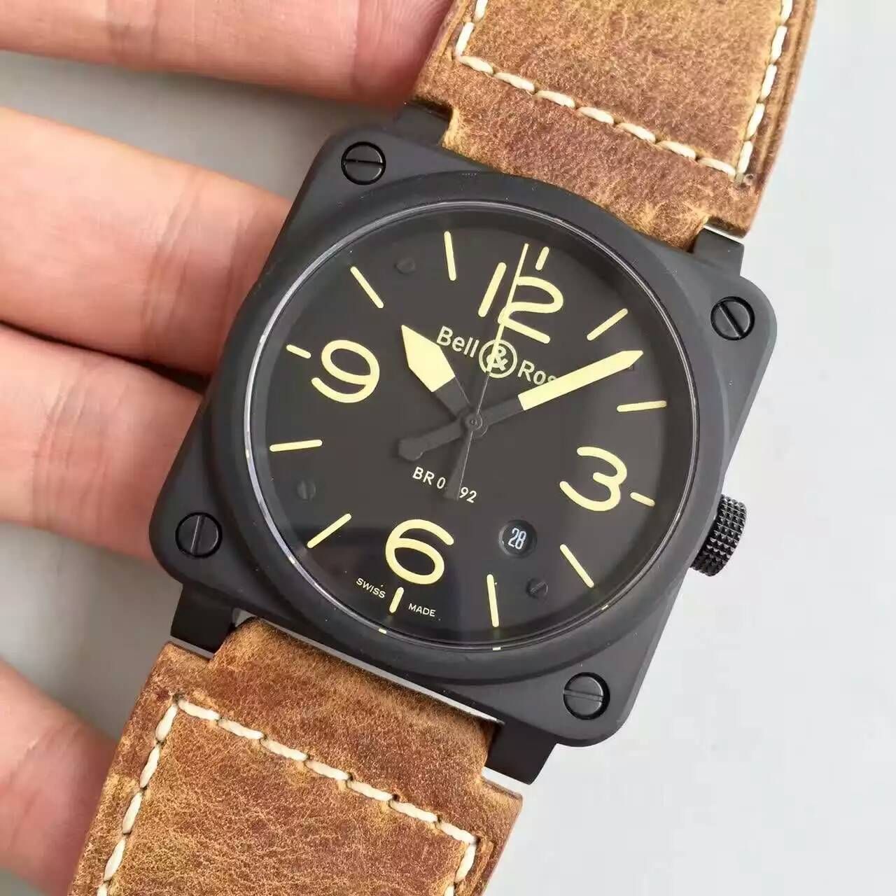 【BR Factory  High quality 1:1 Copy  Watches 】 Bell & Ross AVIATION系列BR 03-92 HERITAGE wrist watches  / BL005