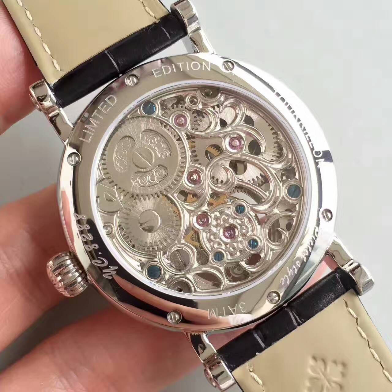 【TF Factory  Perfect  Knockoff  Watches 】 PATEK PHILIPPE 镂空雕花动力星辰真 Tourbillon  wrist watches  / BD202