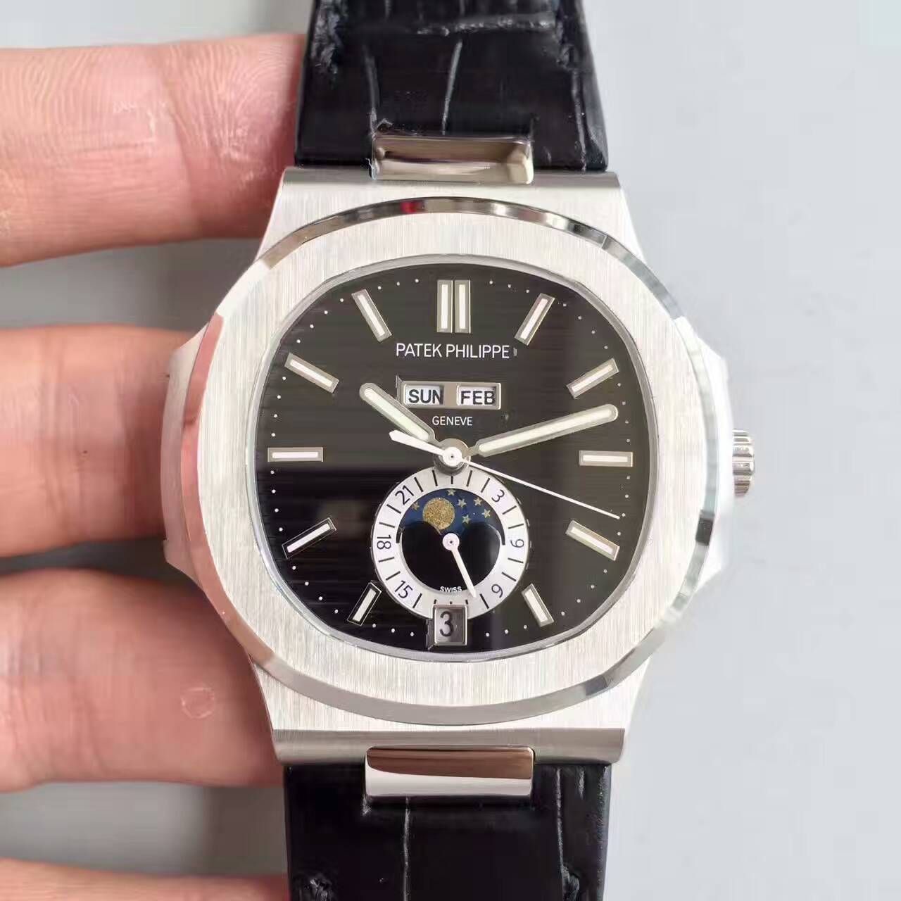【KM Perfect  Knockoff  Watches 】 PATEK PHILIPPE Nautilus系列精钢男表5726A-001