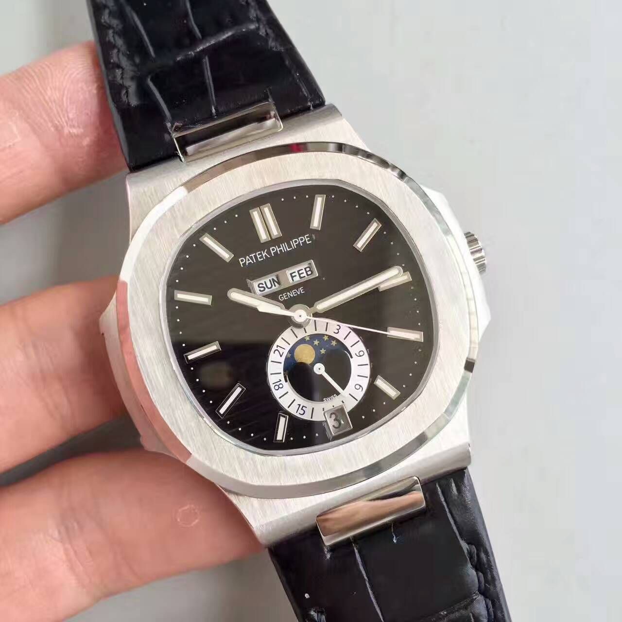 【KM Perfect  Knockoff  Watches 】 PATEK PHILIPPE Nautilus系列精钢男表5726A-001 / BD204