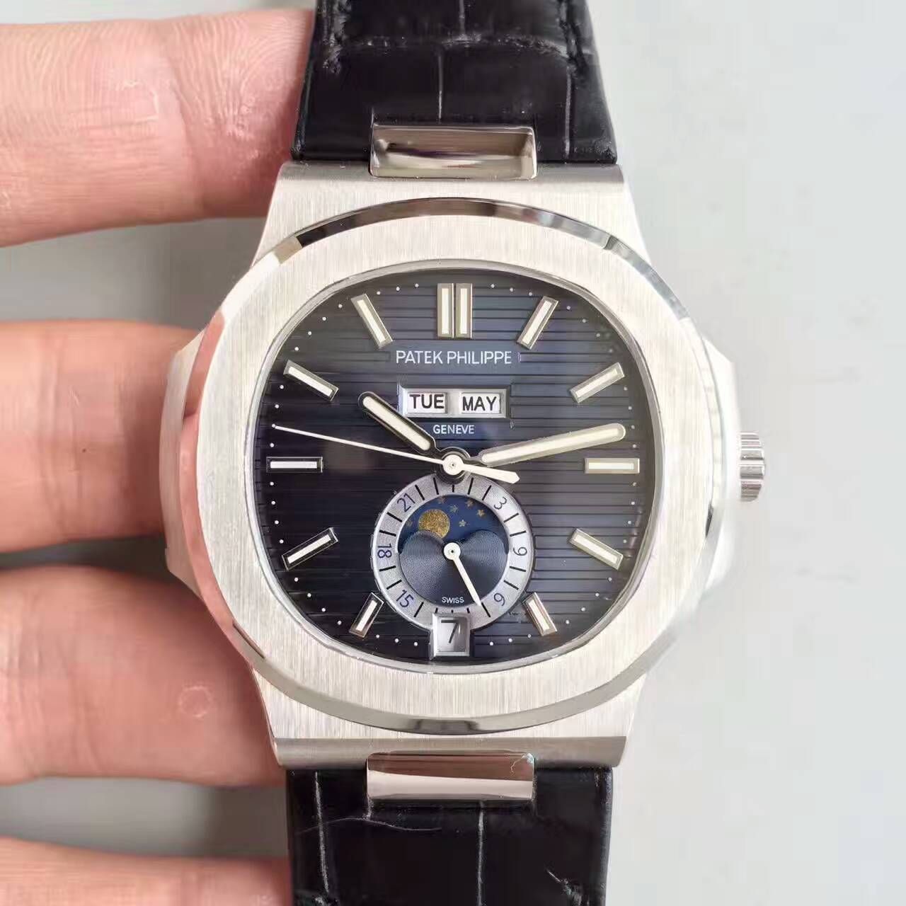 【KM Perfect  Knockoff  Watches 】 PATEK PHILIPPE Nautilus系列精钢男表5726A-001 / BD204