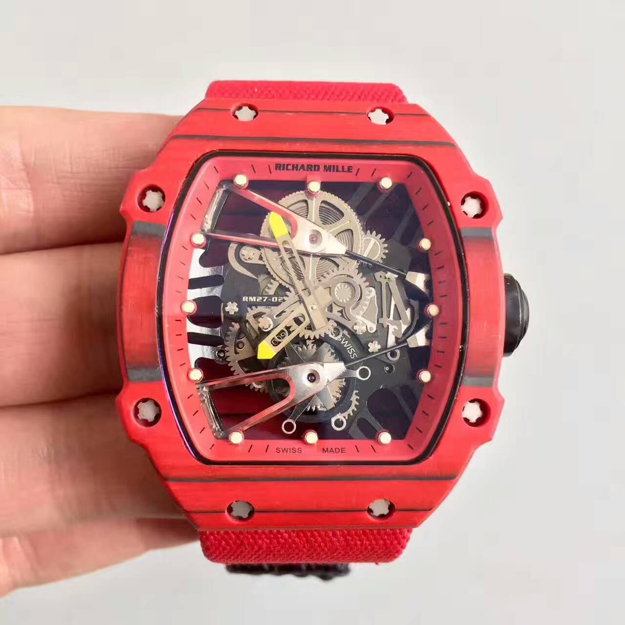 【RM Factory  Perfect  High quality  Replica Watches 】RICHARD MILLE ( wrist watches 型号:RM27-02）NTPT多彩 watchcase  wrist watches  / RM27-02