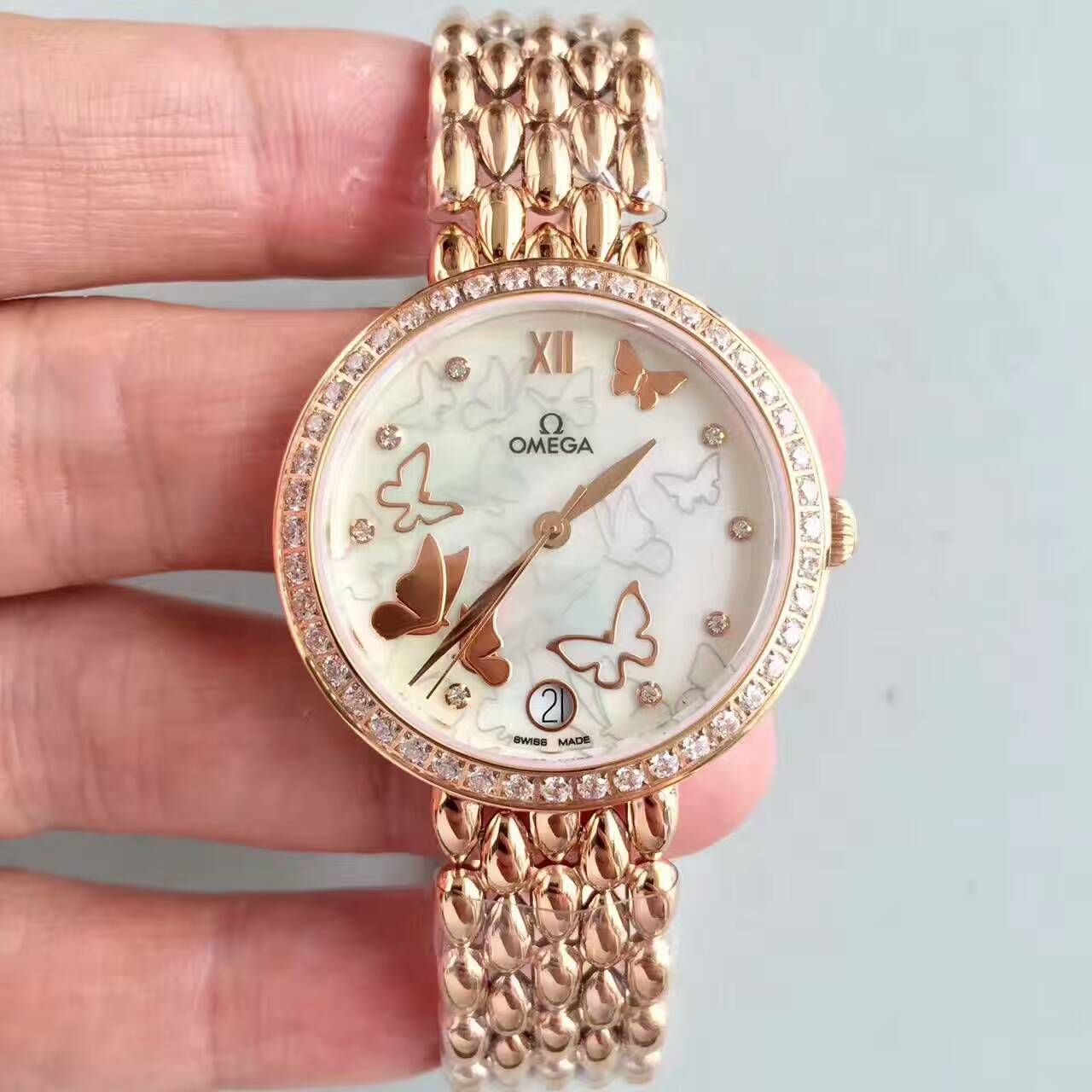 【 Perfect  High quality  Replica Watches 】OMEGA碟飞系列424.55.33.20.55.006女士石英 wrist watches 