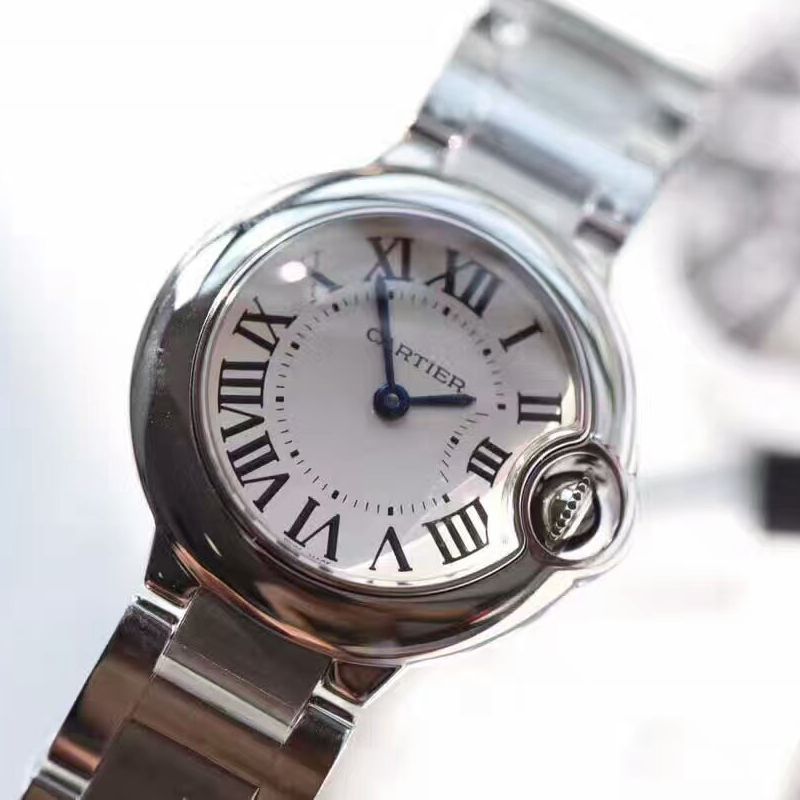 【HBBV6 Perfect  top  Replica Copy  Watches 】 Cartier  小号蓝气球女装28毫米石英 Movement WE69010Z4