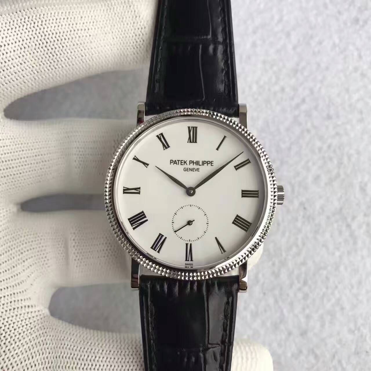 【台湾 Factory  Perfect  High quality  Knockoff  Watches 】 PATEK PHILIPPE 古典表系列5119G-001 wrist watches 