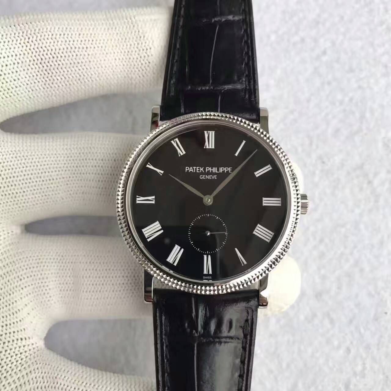 【台湾 Factory  Perfect  High quality  Knockoff  Watches 】 PATEK PHILIPPE 古典表系列5119G-001 wrist watches  / BD206