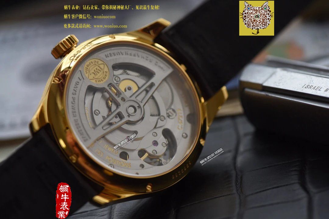 【YL Factory  Perfect  High quality  Replica Watches 】 top  IWC 葡萄牙9位 Tourbillon （土豪金-黄金版本） / WG180