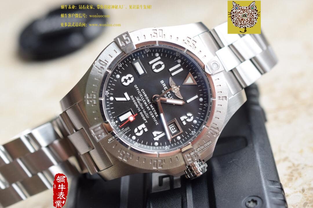 【实物图鉴赏】 Breitling 海狼 Watches  《 copy customized 版搭配原装瑞士ETA2836 Movement 》 / BL031