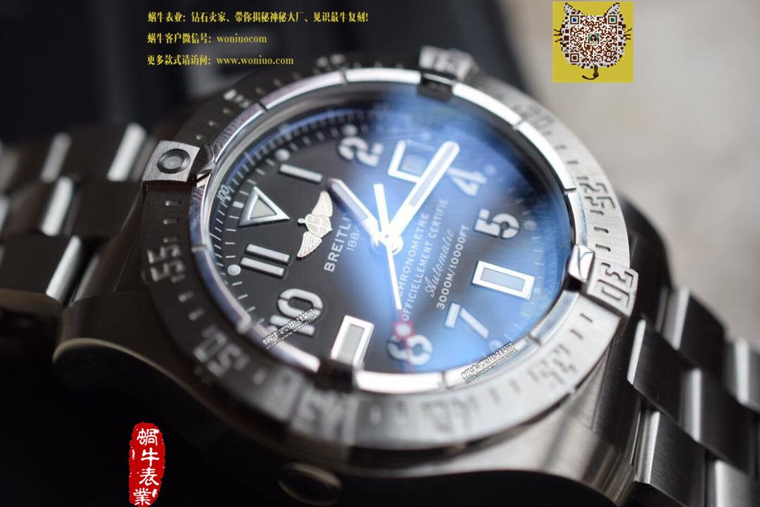 【实物图鉴赏】 Breitling 海狼 Watches  《 copy customized 版搭配原装瑞士ETA2836 Movement 》 / BL031