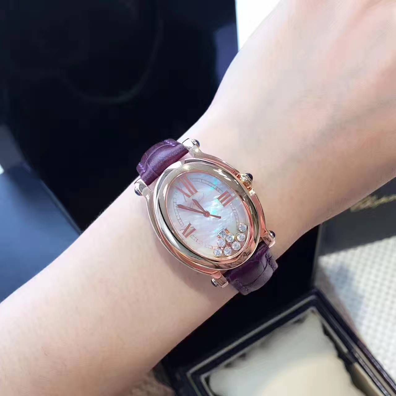 【 Perfect  High quality  Replica Watches 】邦经典全新升级版Happy Sport系列278546女士 wrist watches  / XB008
