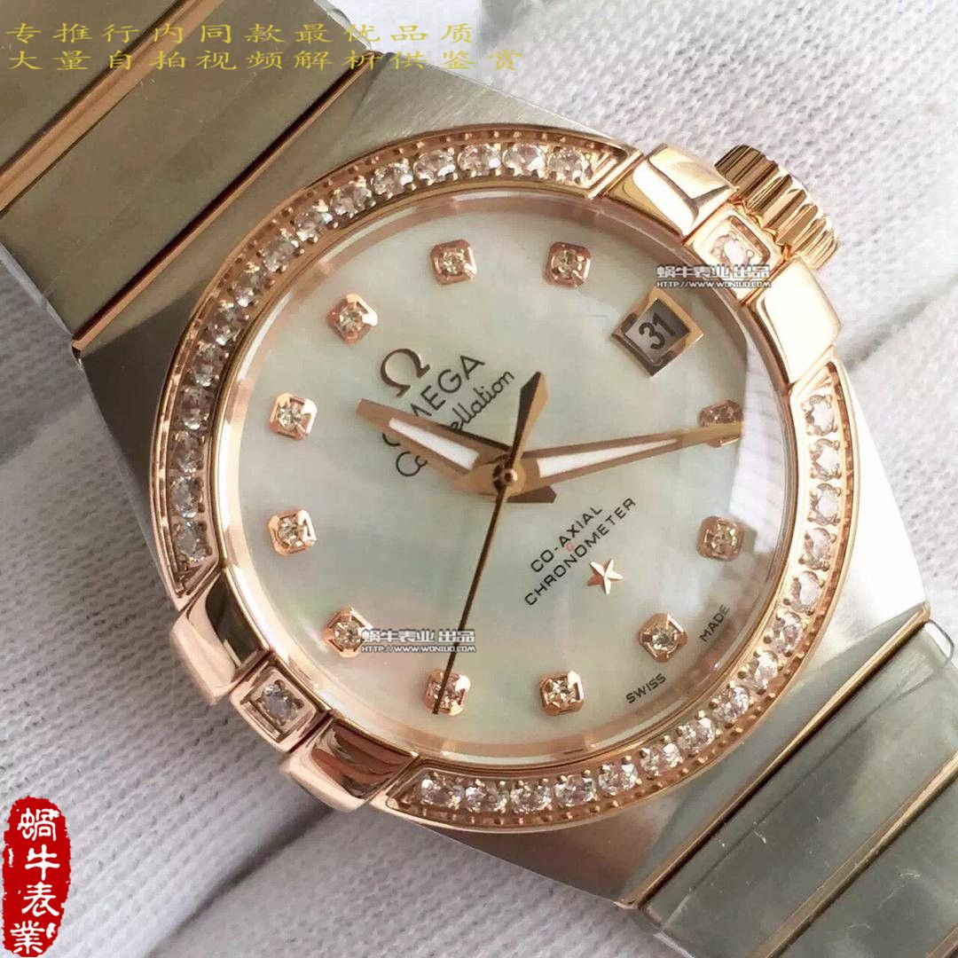 【HBBV6 Factory 1:1 High quality  Replica Watches 】OMEGA Constellation 系列123.10.27.20.55.001女士 wrist watches  / M151A