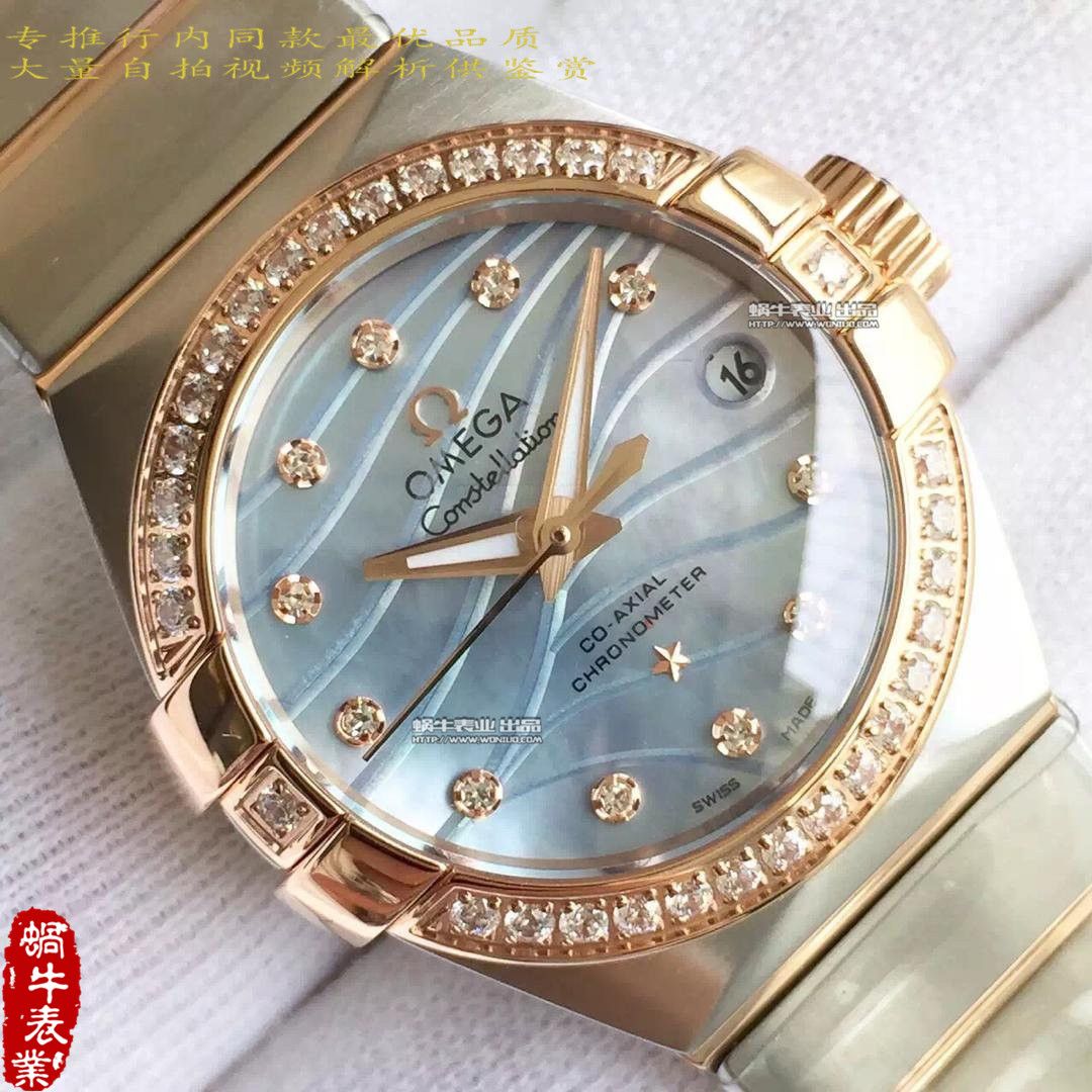 【HBBV6 Factory 1:1 High quality  Replica Watches 】OMEGA Constellation 系列123.10.27.20.55.001女士 wrist watches  / M151A