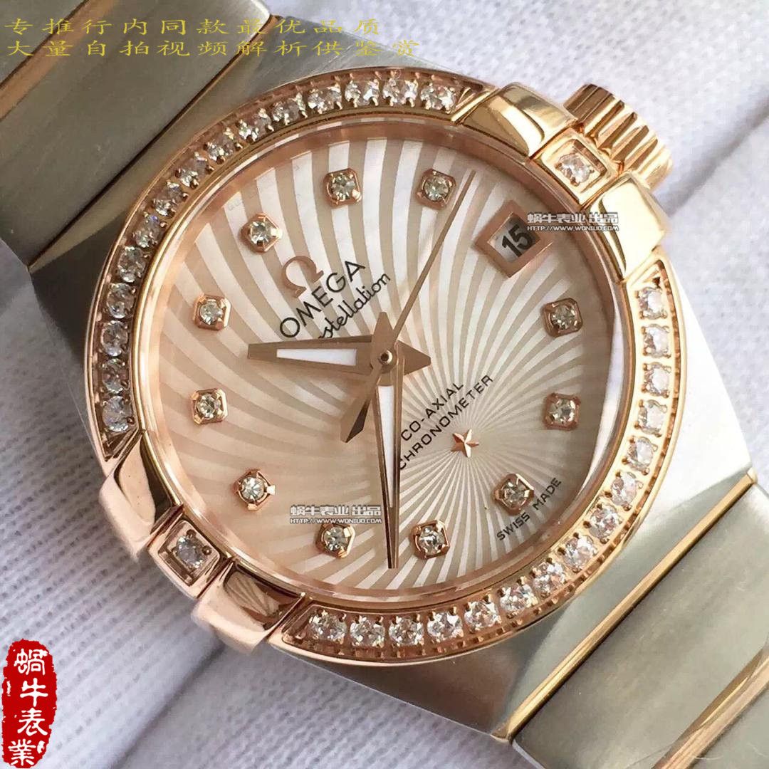 【HBBV6 Factory 1:1 High quality  Replica Watches 】OMEGA Constellation 系列123.10.27.20.55.001女士 wrist watches  / M151A