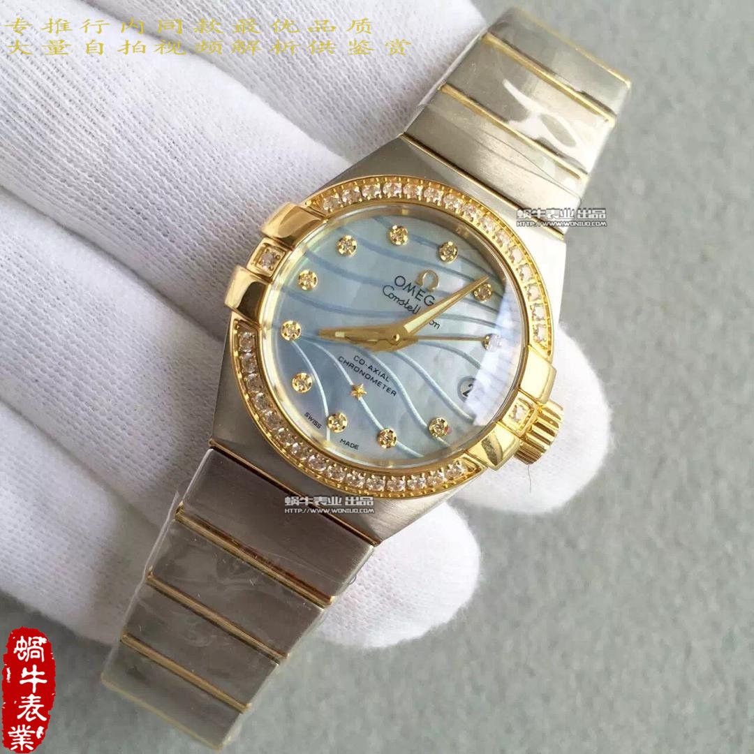 【HBBV6 Factory 1:1 High quality  Replica Watches 】OMEGA Constellation 系列123.10.27.20.55.001女士 wrist watches  / M151A