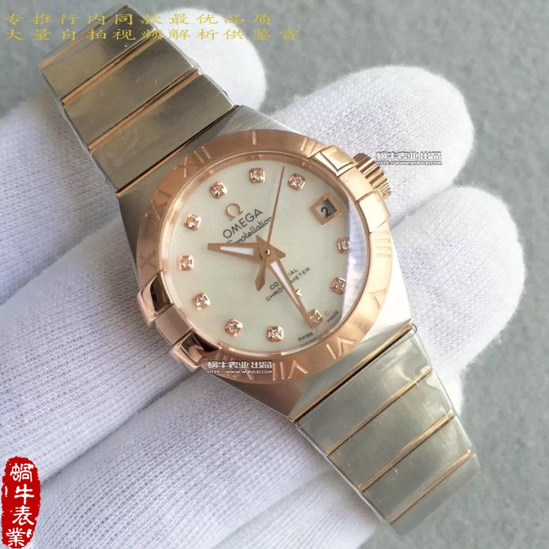 【HBBV6 Factory 1:1 High quality  Replica Watches 】OMEGA Constellation 系列123.10.27.20.55.001女士 wrist watches  / M151A
