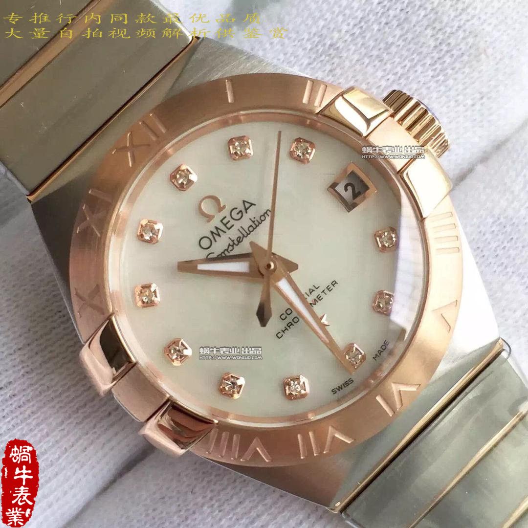 【HBBV6 Factory 1:1 High quality  Replica Watches 】OMEGA Constellation 系列123.10.27.20.55.001女士 wrist watches  / M151A