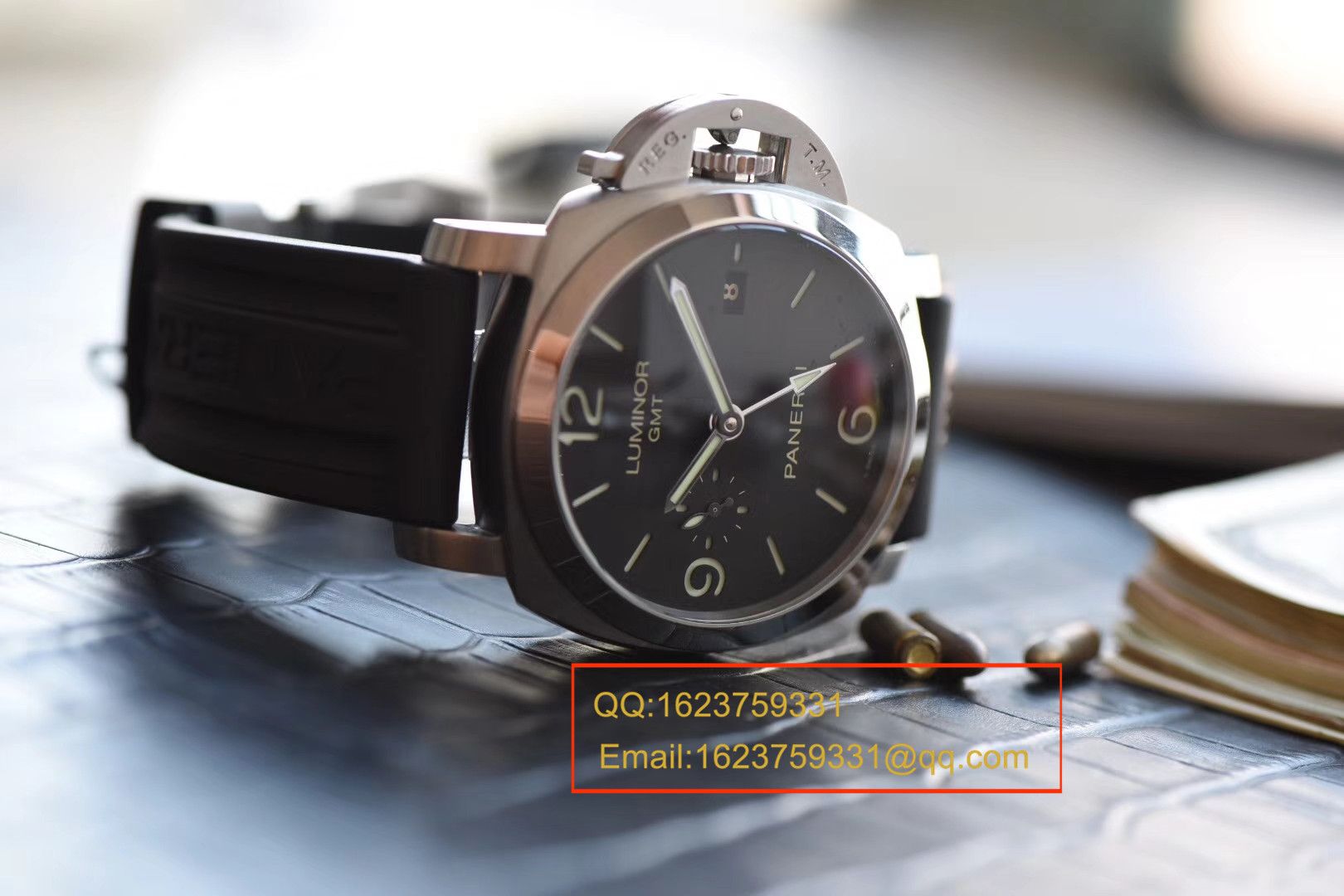 【VS Factory  Perfect  High quality  Replica Watches 】Panerai LUMINOR 1950  3 Days 系列GMT 双时区 PAM 00320 wrist watches  / PABA060
